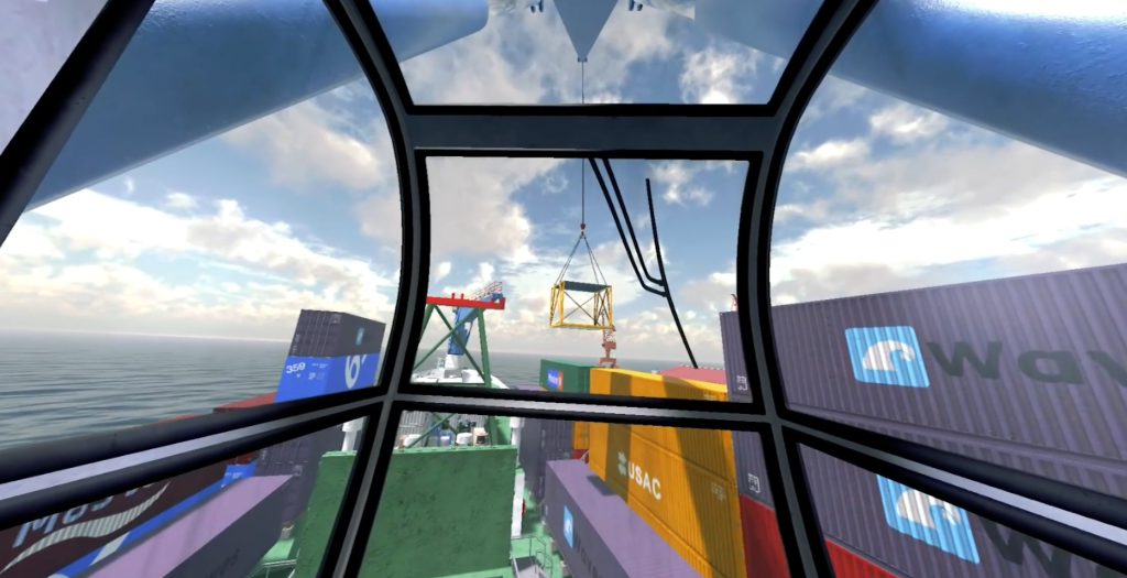 Training simulators for ports Deck Crane